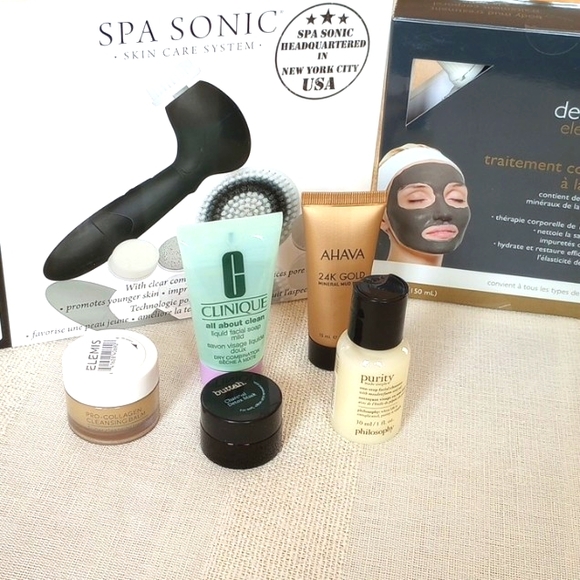 Spa Sonic Skin Care System Bundle Facial Essentials (7 Pieces) - Picture 2 of 15